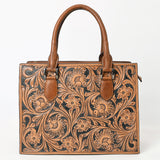 ADBGM463 Tote Beautifully Hand Tooled Genuine Leather women bag western handbag purse