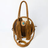 American Darling Canteen Hair-On Genuine Leather Women Bag Western Handbag Purse