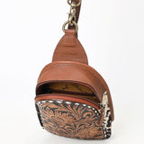 American Darling Sling Beautifully Hand Tooled Genuine Leather women bag western handbag purse