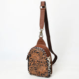 American Darling Sling Beautifully Hand Tooled Genuine Leather women bag western handbag purse