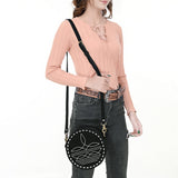 American Darling Canteen Genuine Suede Leather Women Bag Western Handbag Purse |