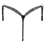 BAR H EQUINE Western Handtooled Leather Horse Breast Collar Tack - Uhorse