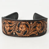 American Darling ADABA101 Elegant Leather Floral Hair Band