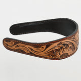 American Darling ADABA103 Elegant Leather Floral Hair Band