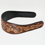 American Darling ADABA103 Elegant Leather Floral Hair Band