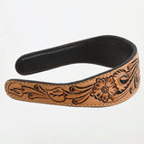 American Darling ADABA104 Elegant Leather Floral Hair Band