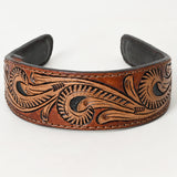 American Darling ADABA105 Elegant Leather Floral Hair Band