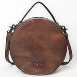 American Darling Canteen Crocodile Embossed Genuine Leather Women Bag Western Handbag Purse