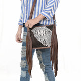 American Darling Cross Body I Crocodile Embossed Genuine Leather Women Bag Western Handbag Purse