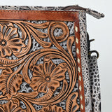 ADBG1566 Large Crossbody Hand Tooled Genuine Leather Women Bag Western Handbag Purse