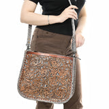 ADBG1566 Large Crossbody Hand Tooled Genuine Leather Women Bag Western Handbag Purse