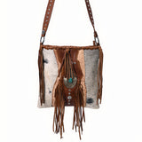 American Darling Messenger Hair-On Genuine Leather Women Bag Western Handbag Purse