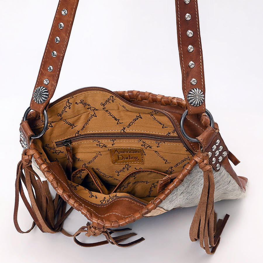 American Darling Messenger Hair-On Genuine Leather Women Bag Western Handbag Purse