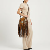 American Darling Messenger Hair On Genuine Leather Women Bag Western Handbag Purse | for Cute