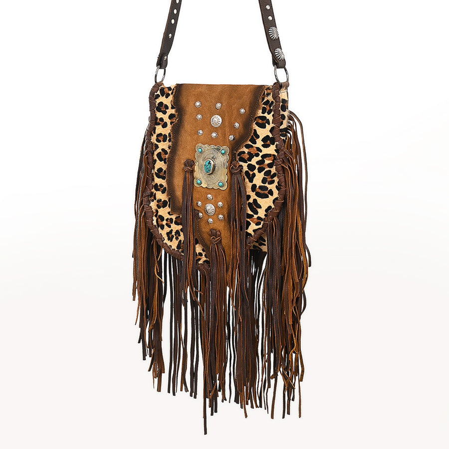 American Darling Messenger Hair On Genuine Leather Women Bag Western Handbag Purse | for Cute - Uhorse