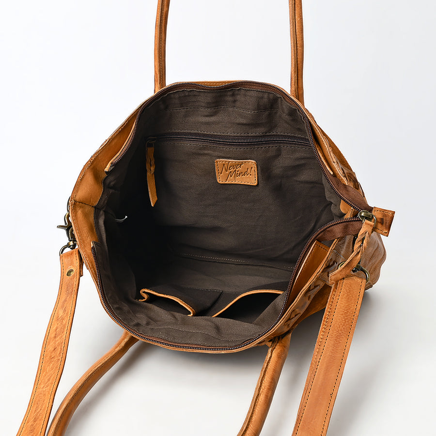 Never Mind NMBGM181 Tote Bag Genuine Western Leather Women Western Handbag Purse