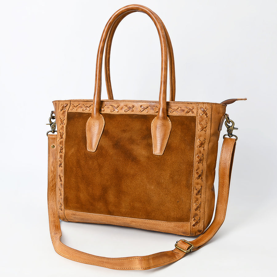 Never Mind NMBGM181 Tote Bag Genuine W. Leather Women Bag W. Handbag by Hilason – Cowboy and equestrian accessories