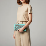 American Darling Clutch Beautifully Hand Tooled Genuine Leather women bag western handbag purse