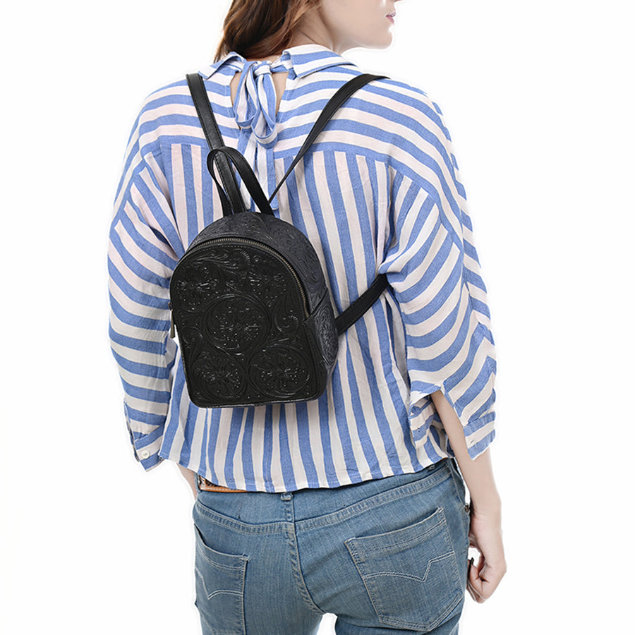 American Darling Backpack Hand Tooled Genuine Leather Women's Bag Western Handbag Purse