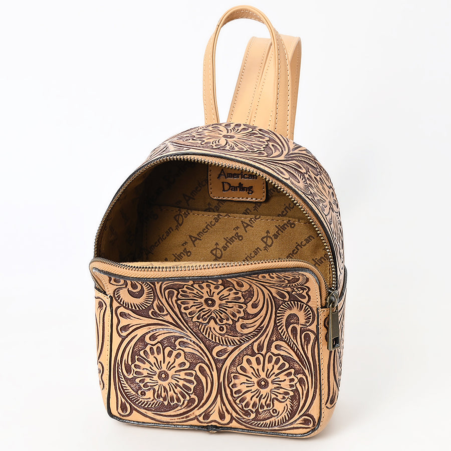 American Darling Backpack Hand Tooled Genuine Leather Women's Bag Western Handbag Purse