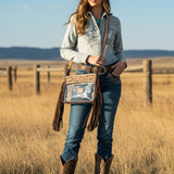 American Darling Clear Bag Beautifully Hand Tooled Genuine Leather Women Bag Western Handbag Purse |