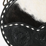 American Darling Canteen Hand Tooled Hair On Genuine Leather Women's Bag Western Handbag Purse | for Women