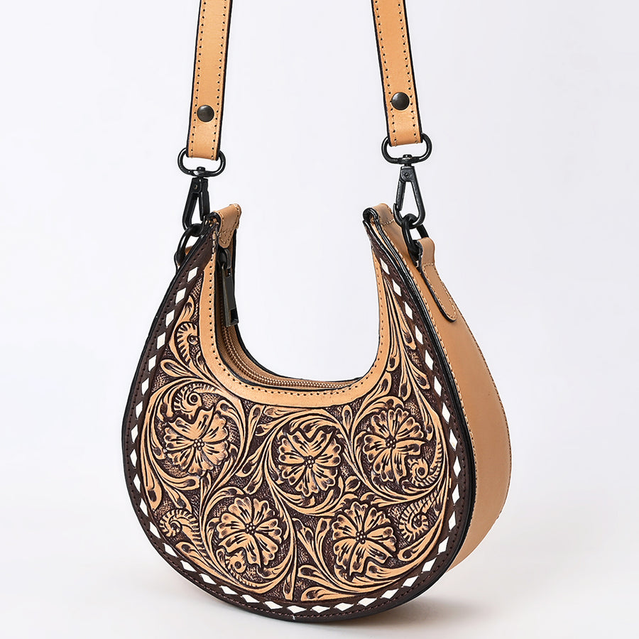American Darling Wallet Beautifully Hand Tooled Genuine Leather Women Bag Western Handbag Purse | Crossbody Bags - Uhorse