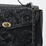 Small Crossbody Beautifully Hand Tooled Genuine Leather women bag western handbag purse