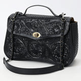 Small Crossbody Beautifully Hand Tooled Genuine Leather women bag western handbag purse