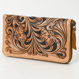 American Darling Wristlet Beautifully Hand Tooled Genuine Leather women bag western handbag purse