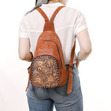 American Darling Sling Hand Tooled Genuine Leather Women Bag Western Handbag Purse