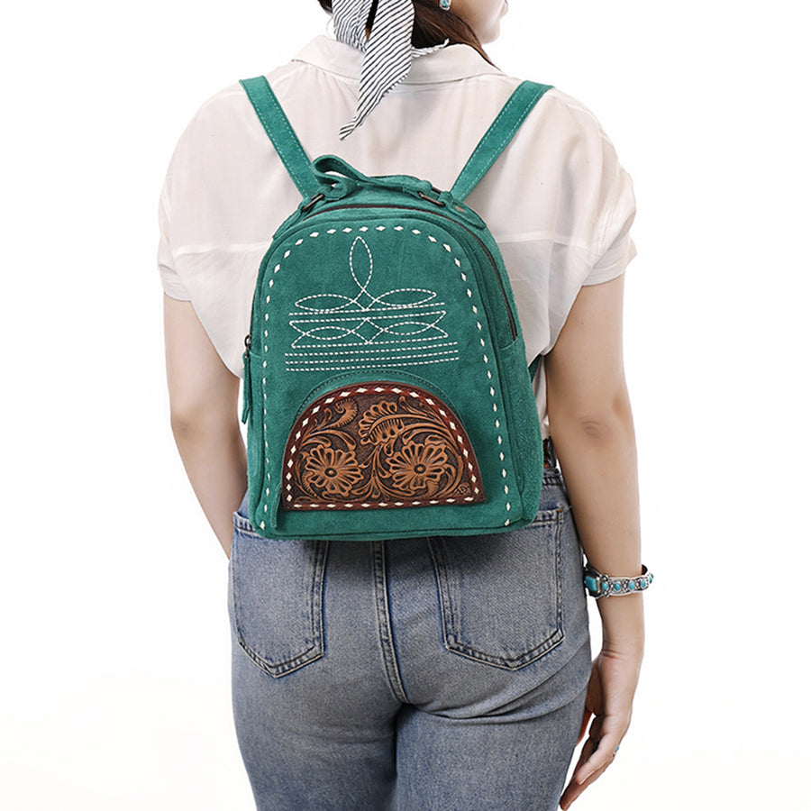 American Darling Backpack Hand Tooled Genuine Leather Women's Bag Western Handbag Purse | for Women Cute