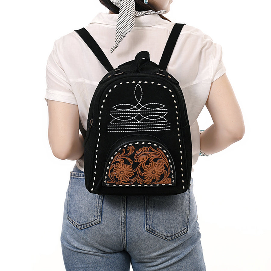 American Darling Backpack Hand Tooled Genuine Leather Women's Bag Western Handbag Purse | for Women Cute