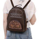 American Darling Backpack Hand Tooled Genuine Leather Women Bag Western Handbag Purse