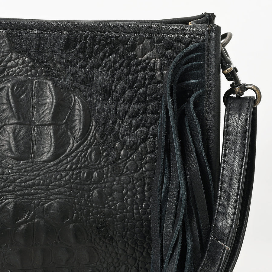 American Darling Cross Body Crocodile Embossed Full Grain Genuine Leather Western Women Bag Handbag Purse Crossbody for Cute