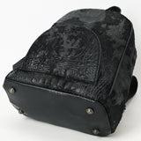 American Darling Backpack Crocodile Embossed Genuine Leather Women Bag Western Handbag Purse