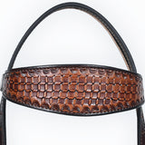 COMFYTACK Western Horse Headstall Breast Collar Set American Leather Tan