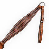 COMFYTACK Western Horse Headstall Breast Collar Set American Leather Tan