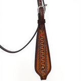 COMFYTACK Western Horse Headstall Breast Collar Set American Leather Tan