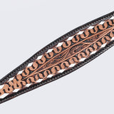 COMFYTACK Western Horse Headstall Breast Collar Set American Leather Tan
