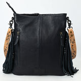 American Darling Large Crossbody Beautifully Hand Tooled Crocodile embossed Genuine Leather women bag western handbag purse