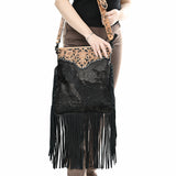 American Darling Large Crossbody Beautifully Hand Tooled Crocodile embossed Genuine Leather women bag western handbag purse