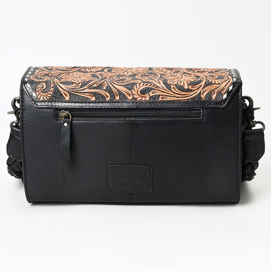 American Darling Envelope Hand Tooled Hair-On Genuine Leather Women Western Handbag | Bag for Purse