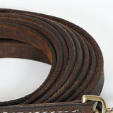 Hilason Western Horse Genuine Leather Split Reins Dark Brown