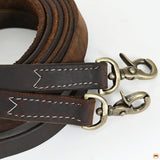 Hilason Western Horse Genuine Leather Split Reins Dark Brown