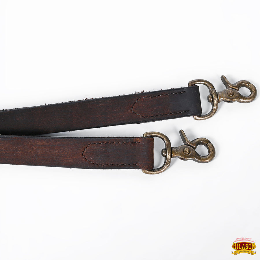 HILASON Western Genuine Leather Horse Split Reins | Riding-Reins Reining-Reins Heavy-Duty-Rein