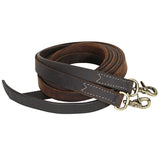 Hilason Western Horse Genuine Leather Split Reins Dark Brown