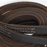 Hilason Western Horse Genuine Leather Split Reins Dark Brown