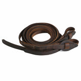 Hilason Western Horse Genuine Leather Split Reins Dark Brown