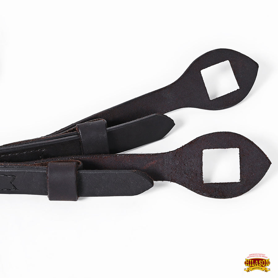 HILASON Western Genuine Leather Horse Split Reins | Riding-Reins Reining-Reins Heavy-Duty-Rein